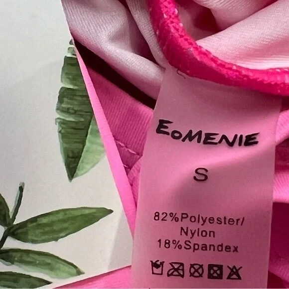 Eomenie Women's One‎ Piece Swimsuit Tummy Control Cutout High Waisted Small - Picture 9 of 9